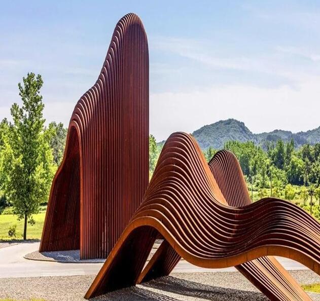 南圣镇锈钢板造型