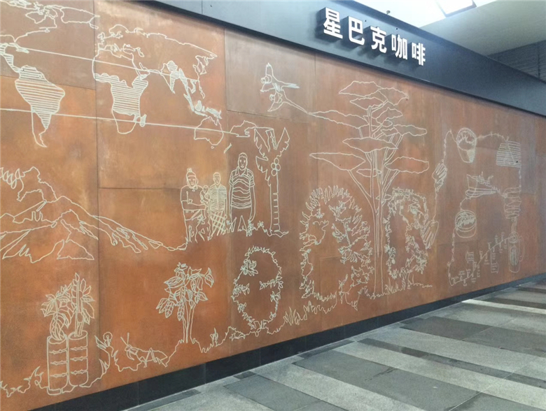 南圣镇耐候钢幕墙
